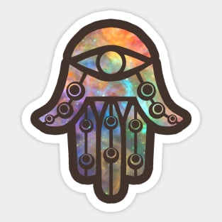 Galactic Hamsa 2 Sticker